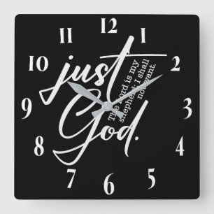 Inspiration Christlich Bibelverse Quadratische Wanduhr