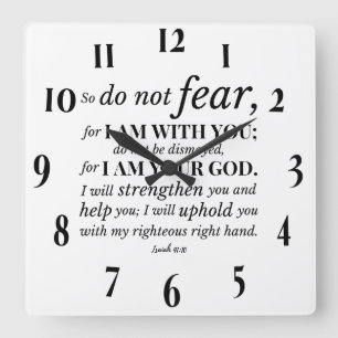 Inspiration Christlich Bibelverse Quadratische Wanduhr