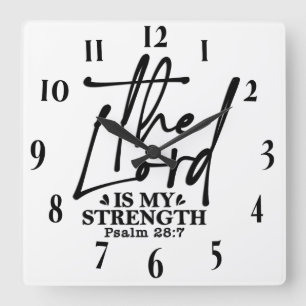 Inspiration Christlich Bibelverse Quadratische Wanduhr