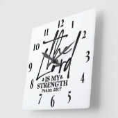 Inspiration Christlich Bibelverse Quadratische Wanduhr (Winkel)