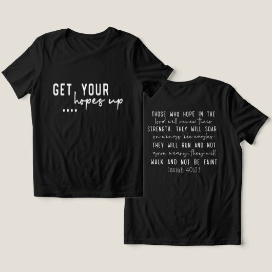 Inspiration Christlich Bibelverse Tri-Blend Shirt (Design Vorderseite & Rückseite)