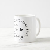 Inspiration Christlich ist sie stark Kaffeetasse (VorderseiteRechts)