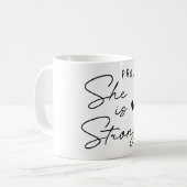 Inspiration Christlich ist sie stark Kaffeetasse (Vorderseite Links)
