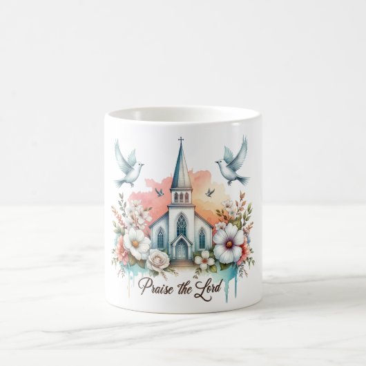 Inspiration Christlich Lob der Herr Kaffeetasse (Mittel)