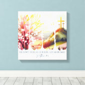 Inspiration Christlich Oster Leinwanddruck (Insitu (Holzboden))