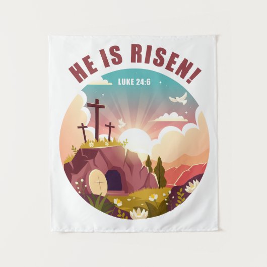Inspiration Christlich Passover OsterJesus Wandteppich (Vorderseite)