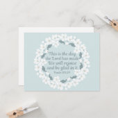 Inspiration Christlich Psalm 118:24 Freude Karte (Vorderseite/Rückseite Beispiel)