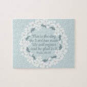 Inspiration Christlich Psalm 118:24 Freude Puzzle (Horizontal)