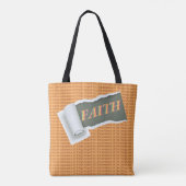Inspiration Christlich Scripture Faith Orange Tasche (Rückseite)