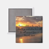 Inspiration Christlich SUNSET Scripting Art Zitat Magnet (Vorderseite/Rückseite)