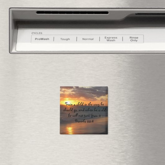 Inspiration Christlich SUNSET Scripting Art Zitat Magnet (In Situ (Geschirrspüler))