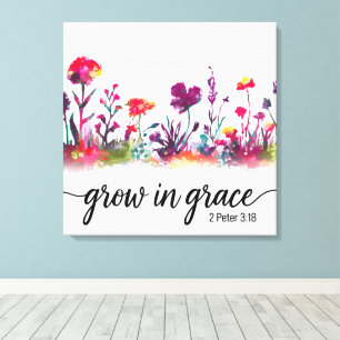 Inspiration Christliche Bibel Verse/Schrift Leinwanddruck