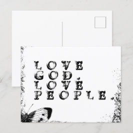 Inspiration Christliche Liebe Gott Liebe Menschen Postkarte
