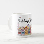 Inspiration Christliches Sprichwort Kaffeetasse (Vorderseite Links)