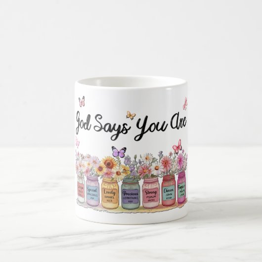 Inspiration Christliches Sprichwort Kaffeetasse (Mittel)