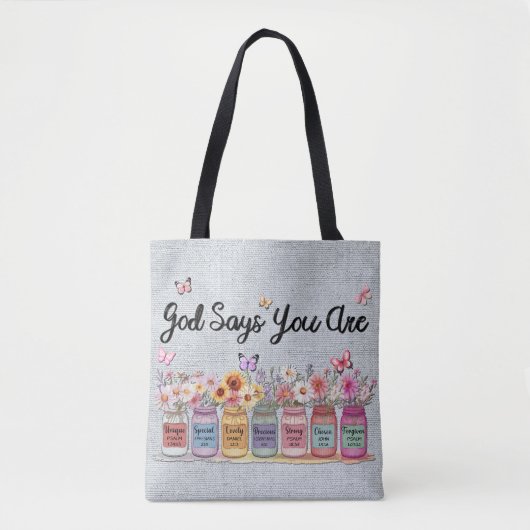 Inspiration Christliches Sprichwort Tasche (Vorderseite)