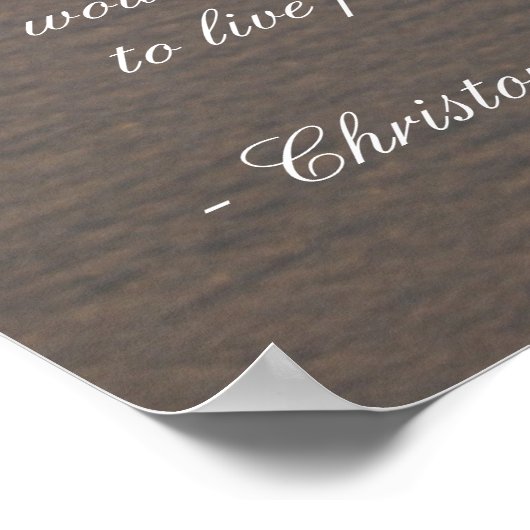 Inspiration Christopher Hitchens Badezimmer Poster (Ecke)