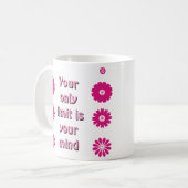 Inspiration Cup: Ihre Grenzen sind nur in Ihrem Ko Kaffeetasse (Vorderseite Links)