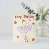 Inspiration Dancer Ballet Card Personalisieren (Stehend Vorderseite)