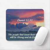 Inspiration Daniel 11:32 Bibelverse Mousepad (Mit Mouse)