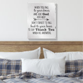 Inspiration danke Gott Zitat Leinwanddruck (Insitu (Schlafzimmer))