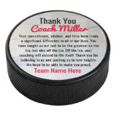 Inspiration danke Ihnen Coach on Ice Hockey Rink Eishockey Puck (3/4)