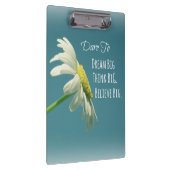 Inspiration Dare to Dream Big Quote Klemmbrett (Rechts)