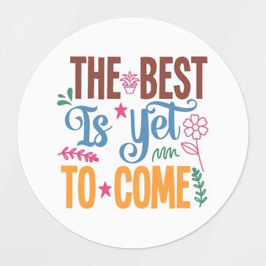 Inspiration - Das Beste ist noch nicht da Etiketten (Design 1)