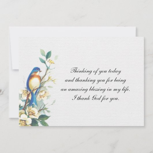 Inspiration der Herr segne Sie, Zahlen 6:24-26 Dankeskarte (Rückseite)