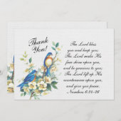 Inspiration der Herr segne Sie, Zahlen 6:24-26 Dankeskarte (Vorne/Hinten)