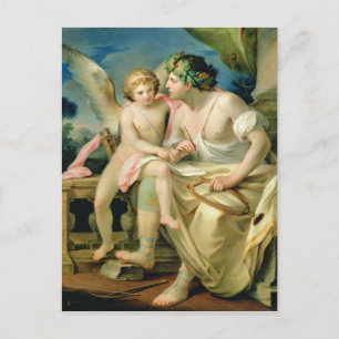 Inspiration des Dichters, 1785 Postkarte