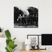 Inspiration des Ersten Weltkriegs Frauen Eisenbahn Poster (Heimbüro)