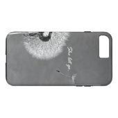 Inspiration, die sie Ließ, Zitat mit Lüstern. Case-Mate iPhone Hülle (Rückseite (Horizontal))