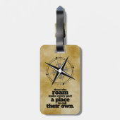 Inspiration diejenigen, die Roam ... Gepäckanhänger (Rückseite vertikal)