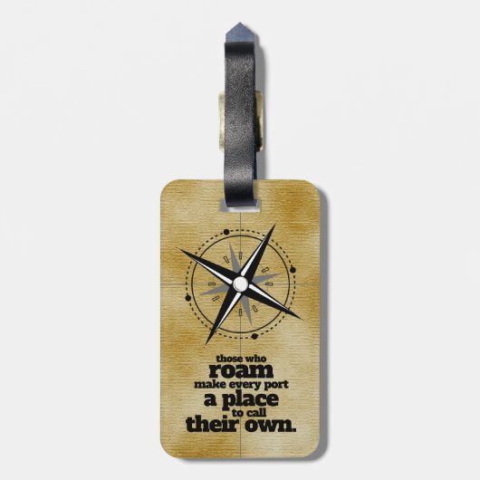 Inspiration diejenigen, die Roam ... Gepäckanhänger (Rückseite vertikal)