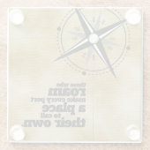 Inspiration diejenigen, die Roam ... Glasuntersetzer (Rückseite)