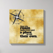 Inspiration diejenigen, die Roam ... Leinwanddruck (Vorderseite)