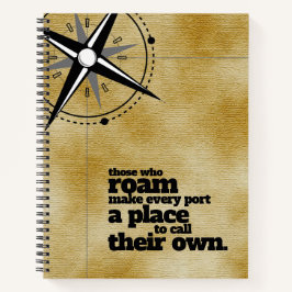 Inspiration diejenigen, die Roam ... Reise- Notizblock