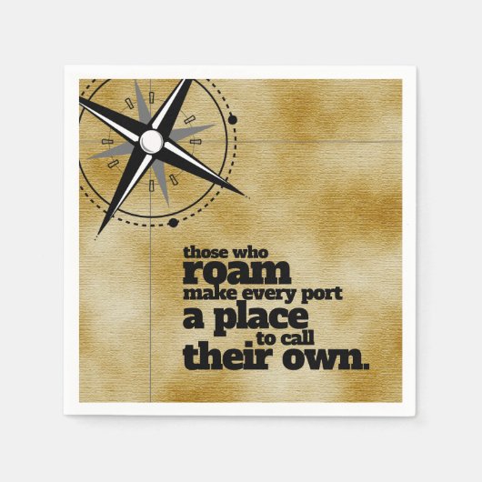 Inspiration diejenigen, die Roam ... Serviette (Vorderseite)