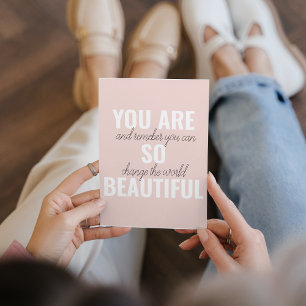 Inspiration Du Bist So Schön Positives Zitat Feiertagskarte