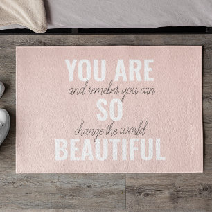 Inspiration Du Bist So Schön Positives Zitat Fußmatte