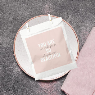 Inspiration Du bist so schön Positives Zitat Geschenktütchen