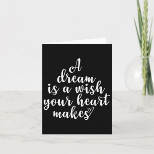 Inspiration, ein Traum ist ein Wunsch, Motivierend Karte
