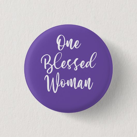 Inspiration eine gesegnete Frau Christlich Button (Vorderseite)
