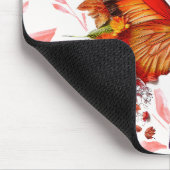Inspiration einfach atmen Schmetterling Mousepad (Ecke)