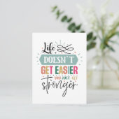 Inspiration, einfache Lebensart Postkarte (Stehend Vorderseite)