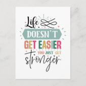 Inspiration, einfache Lebensart Postkarte (Vorderseite)