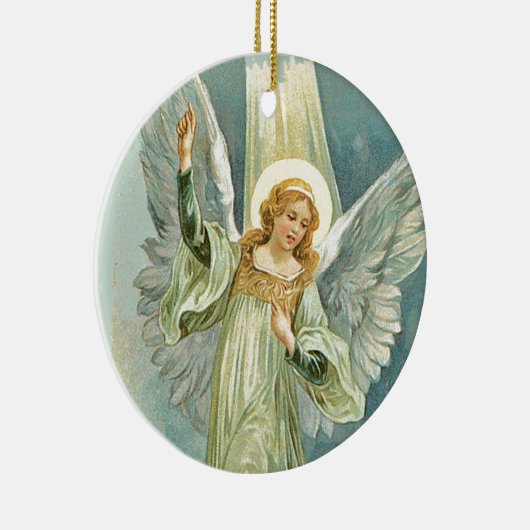 Inspiration-Engel-Weihnachten Keramik Ornament (Rechts)