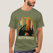 Inspiration Erinnerungen Fußspuren Camping Wortart T-Shirt (Vorderseite)