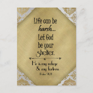 Inspiration ermutigend Psalmen Verse mit Zitat Postkarte
